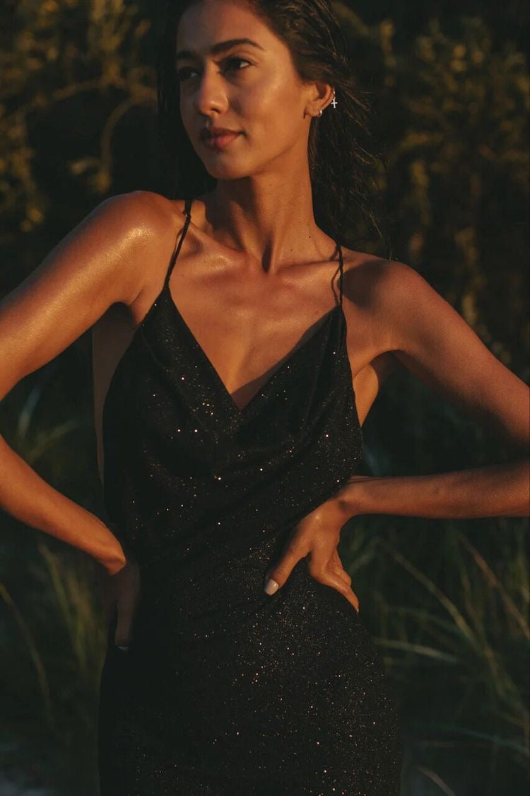 Glitter Black Dress